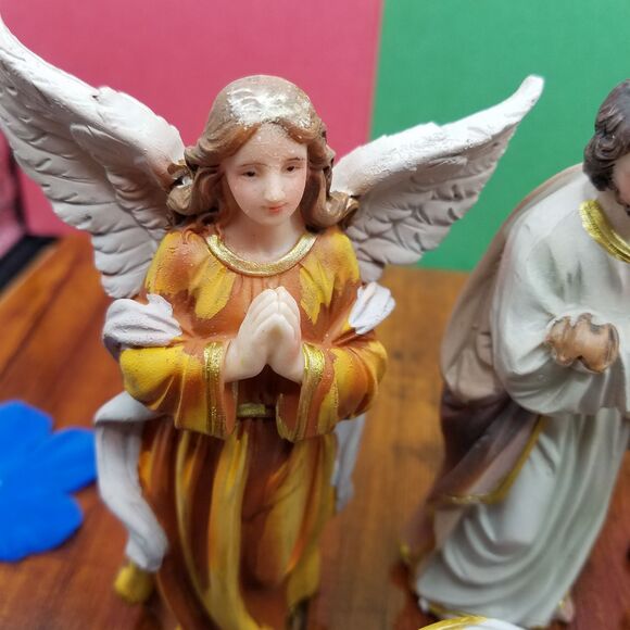 Christmas Nativity Scene Set Figures Polyresin Figurines Baby Jesus 11PCS SET - Picture 11 of 12